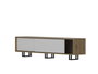 Hanah Home Soporte de TV Askal - Ud, Roble y Blanco
